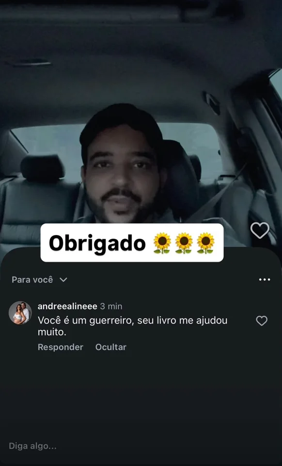 Depoimento de leitor sobre o material, captura 4